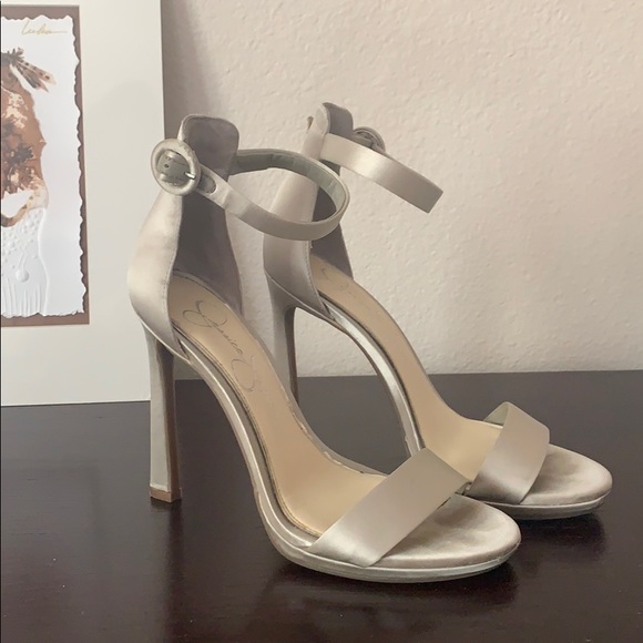 Jessica Simpson Shoes - Gorgeous Silver Jessica Simpson Heels